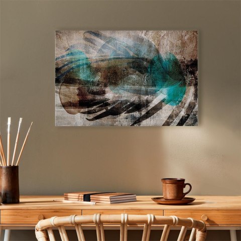 Obraz - Abstrakcyjny pióropusz (1-częściowy) szeroki