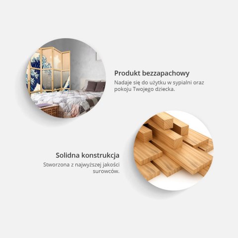 Parawan japoński - Labirynt z koralików - minimalistyczna abstrakcja na przecieranym tle