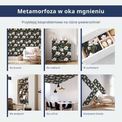 Tapeta - Pachnące kwiaty i zioła - śliwkowy