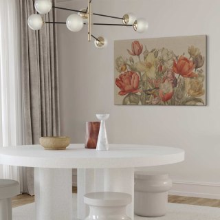 Obraz - Bukiet kwiatów na kremowym tle