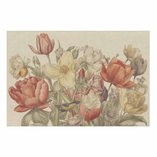 Plakat - Bukiet kwiatów na kremowym tle