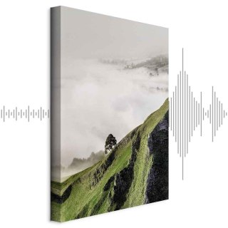 Obraz - Drzewo nad chmurami (1-częściowy) pionowy