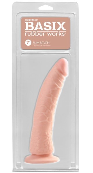 BASIX RUBBER WORKS SLIM Dildo z przyssawką