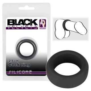 Black Velvets Silikonowy pierścień na penisa