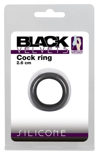 Black Velvets Silikonowy pierścień na penisa