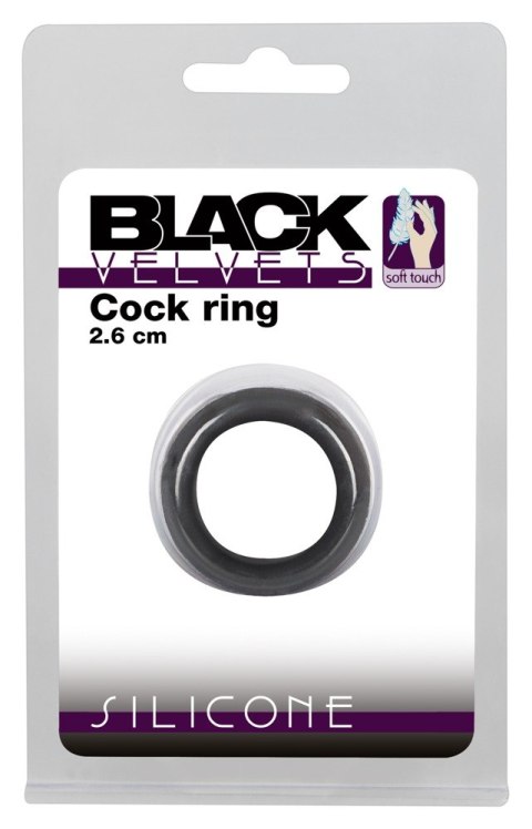Black Velvets Silikonowy pierścień na penisa