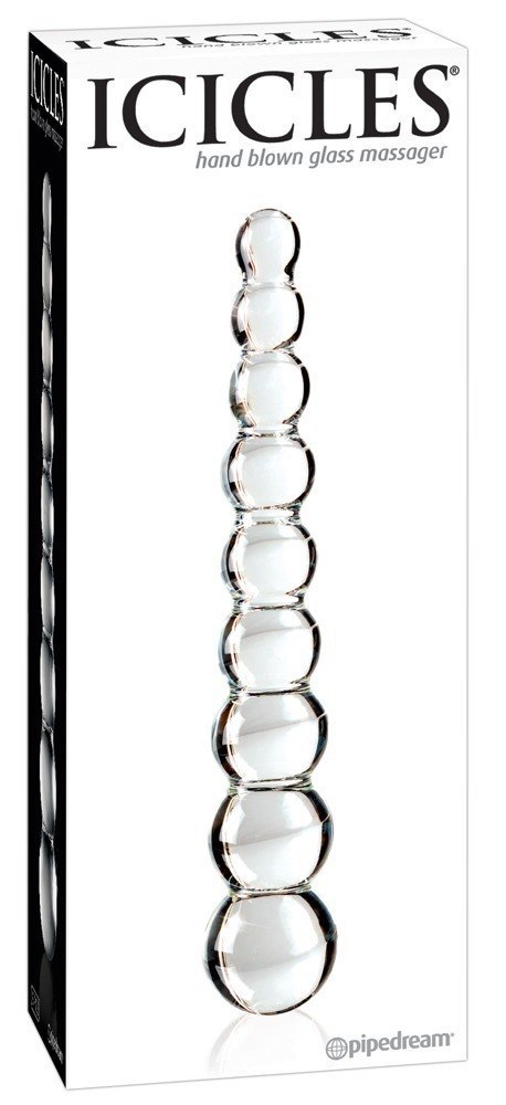 Icicles No. 2 Szklane dildo, kulki analne