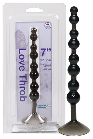 Love Throb 17,8 cm Koraliki analne czarne