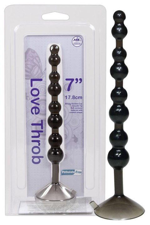 Love Throb 17,8 cm Koraliki analne czarne