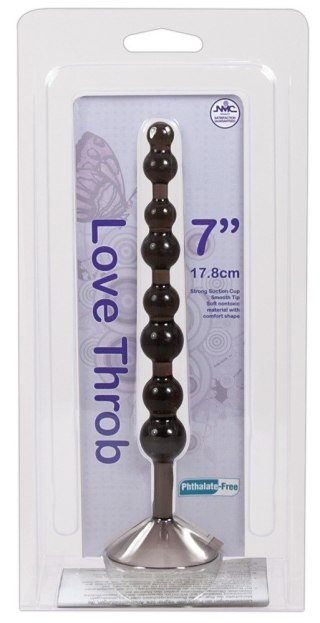 Love Throb 17,8 cm Koraliki analne czarne