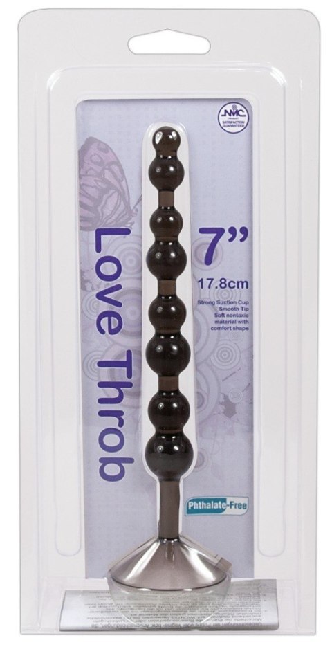Love Throb 17,8 cm Koraliki analne czarne