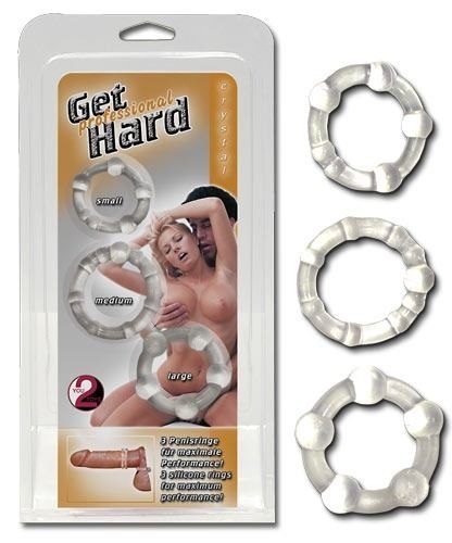 Pierścienie Get Hard 3 szt