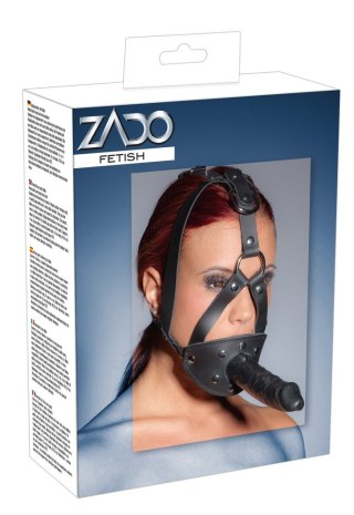 ZADO Strap-on maska z dildo i kneblem