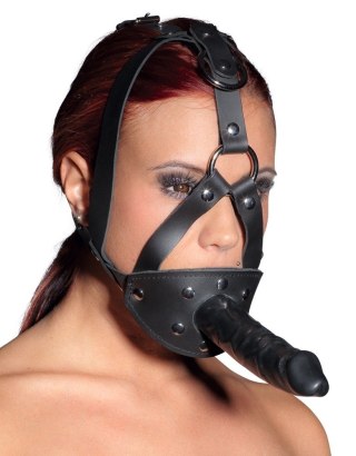 ZADO Strap-on maska z dildo i kneblem