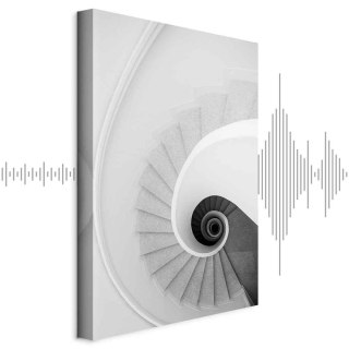 Obraz - Białe schody (1-częściowy) pionowy