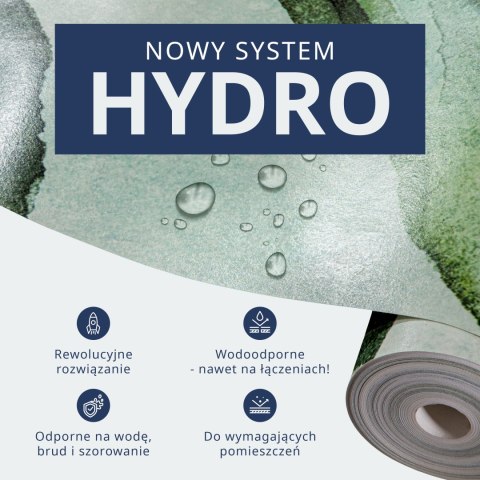 Fototapeta - Złoto-marmurowy geometryczny wzór