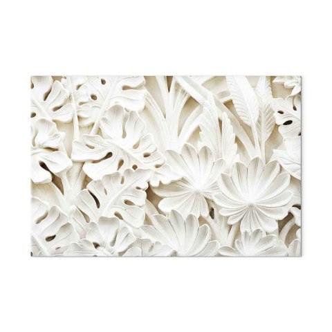 Obraz - Ceramiczne liście (1-częściowy) szeroki