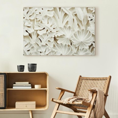 Obraz - Ceramiczne liście (1-częściowy) szeroki