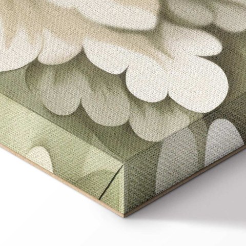 Obraz - Retro vintage kwiaty w delikatnych kolorach kremowych i zielonych