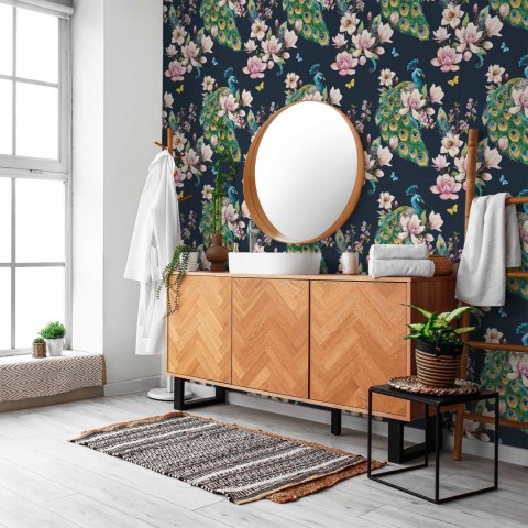 Tapeta - Magnolie i pawie