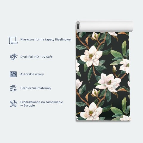 Tapeta - Pastelowe ptaki - delikatny wzór w biało-szare czaple na jasno-różowym tle