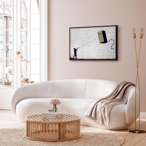 Obraz - Latająca lodówka (1-częściowy) szeroki