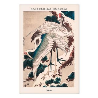 Obraz - Japońskie żurawie (1-częściowy) pionowy