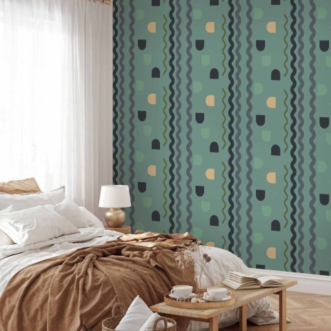 Tapeta - Miętowa fala