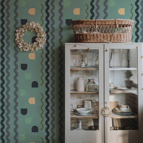 Tapeta - Miętowa fala