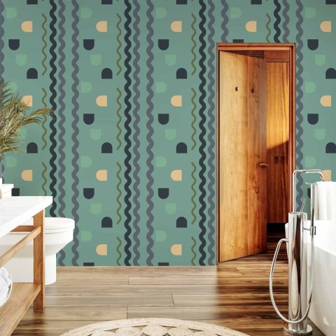 Tapeta - Miętowa fala