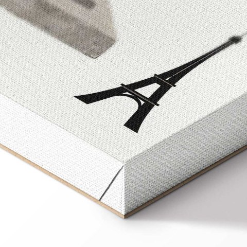 Obraz - Kobieta z psem - ilustracja