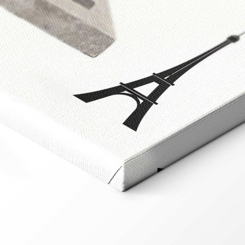 Obraz - Kobieta z psem - ilustracja