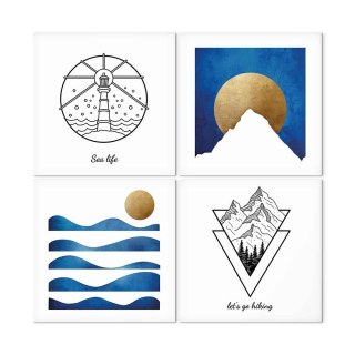 Obraz - Morze czy góry (4-częściowy)