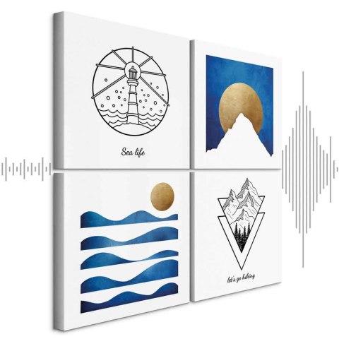 Obraz - Morze czy góry (4-częściowy)