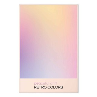 Obraz - Peaceful Drift - Delikatne pastelowe odcienie tworzące harmonijną całość