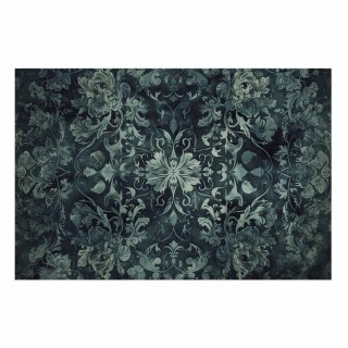 Plakat - Ornamenty dywanowe w szmaragdowych odcieniach