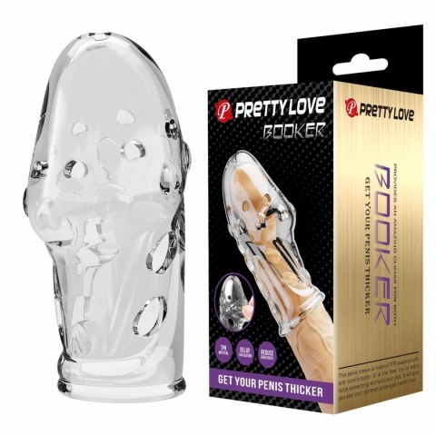Pretty Love Penis Sleeve - Booker (Clear)