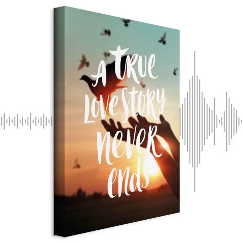 Obraz - A True Love Story Never Ends (1-częściowy) pionowy