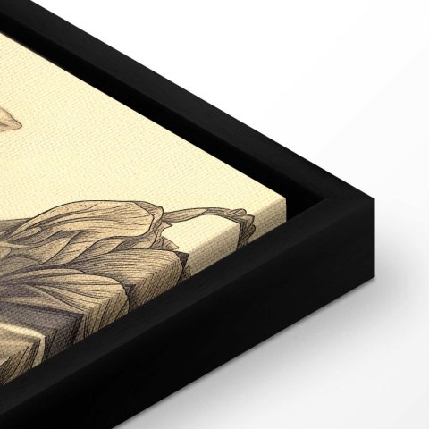 Obraz - Kolorowe tulipany na kremowym tle