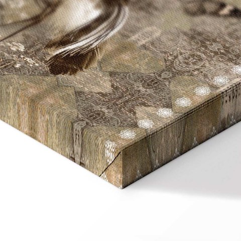 Obraz - Żurawie retro (1-częściowy) szeroki