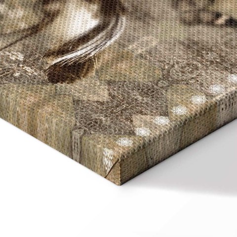 Obraz - Żurawie retro (1-częściowy) szeroki