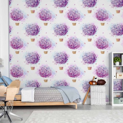 Tapeta - Balony z kwiatów