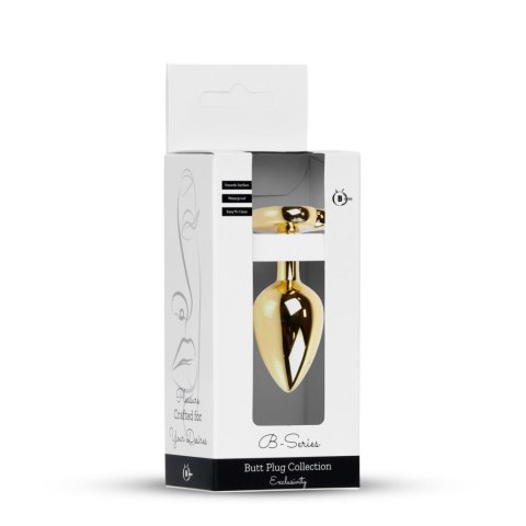 Plug-Jewellery Gold Heart PLUG- Red