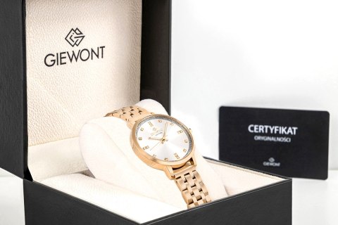 Zegarek Damski Giewont Sapphire Różowe Złoto GW7370-B3