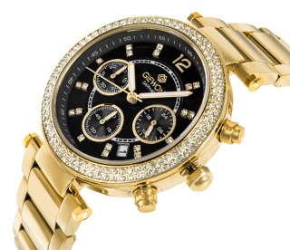 Zegarek Damski Giewont Sapphire Złoto Czarny GW3380-B3