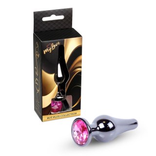 MyLove Toys - Jewellery Dark Silver BUTT PLUG- Pink