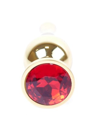 MyLove Toys - Jewellery Gold BUTT PLUG- Red