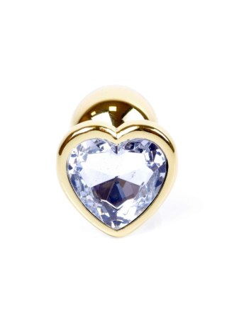MyLove Toys - Jewellery Gold Heart PLUG- Clear