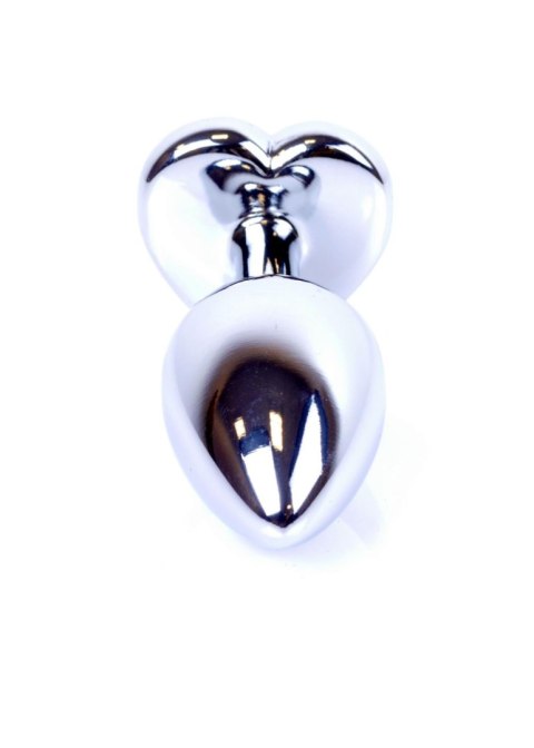MyLove Toys - Jewellery Silver Heart PLUG- Black