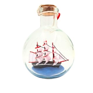 Statek w butelce Rafandynka - dekoracja marynistyczna - MA2012